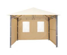 Tepro Pavillonseitenteile, (Set bestehend aus 1 Seitenteil geschlossen, mit 2 Fenstern), passend für Pavillon Lehua und Waya beige Pavillons Garten Balkon Pavillonseitenteile