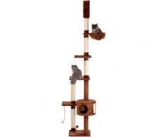 PETOLINA Kratzbaum Lucy, hoch, BxHxT: 40x40x240 cm braun Kratz- Kletterbäume Katze Tierbedarf
