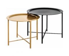 HAKU Satztisch schwarz Beistelltische Tische Tisch