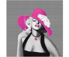 Artland Wandbild Marilyn in Pop Art rosa Bilder Bilderrahmen Wohnaccessoires