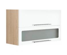 HELD MÖBEL Klapphängeschrank Eton Breite 100 cm, weiß, weiß/eichefarben