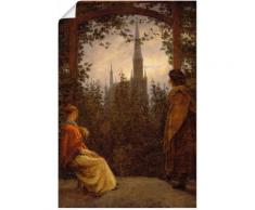 Artland Wandbild Gartenlaube. 1818. braun Bilder Bilderrahmen Wohnaccessoires