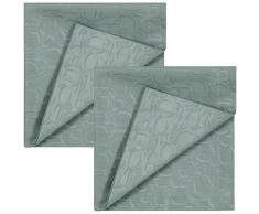 Joop Stoffserviette ORNAMENT, (Set, 2 St.), aus Jacquard-Gewebe gefertigt mit ornamentalem JOOP Logo-Muster grün Tischaccessoires Geschirr, Porzellan Haushaltswaren