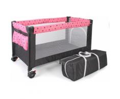 CHIC4BABY Baby-Reisebett Luxus, Sternchen grau schwarz Ab Geburt Altersempfehlung