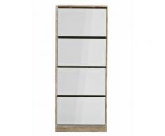 heine home Schuhschrank mit Spiegelfront, braun, eichefarben