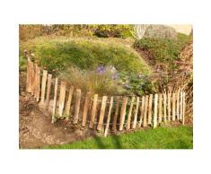 Kiehn-Holz Beetumrandung Mini-Haselnuss-Beetgrenze, Abstand 3-4 cm beige Rasen- Beetbegrenzung Gartendekoration Gartenmöbel Gartendeko
