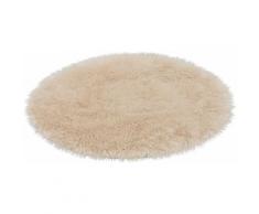 Fellteppich, »Mia Flokati«, ASTRA, rund, Höhe 50 mm, maschinell gewebt, natur, Neutral, beige