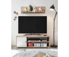 Begabino TV-Bank Leni, mit Seilgriff, im modernen Dekor Old Style hell braun TV-Lowboards TV-Schränke Schränke