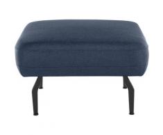DOMO collection Sitzhocker Cabarini, mit schwarzen Metallfüßen blau Sitzsäcke Sitzwürfel Sessel Wohnzimmer