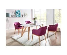 SalesFever Essgruppe (Set, 5-tlg) lila Essgruppen Tische Sitzmöbel-Sets