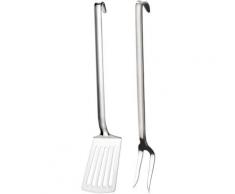 PINTINOX Kochbesteck-Set Professional, (Set, 2 tlg.), Grill/Kochbesteck, Edelstahl 18/10, spülmaschinengeeignet silberfarben Kochbesteck Besteck Messer Haushaltswaren