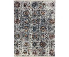 RESITAL The Voice of Carpet Teppich ART 9200, rechteckig, 8 mm Höhe, Kurzflor, gewebt, Orient-Optik, Blumen Design, Wohnzimmer silberfarben Wohnzimmerteppiche Teppiche nach Räumen