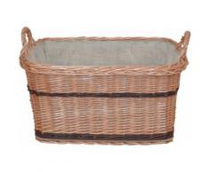 Aufbewahrungskorb, beige, natur-braun