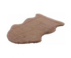 Fellteppich Giora Haya 770 calo-deluxe fellförmig Höhe 27 mm handgetuftet, braun, taupe