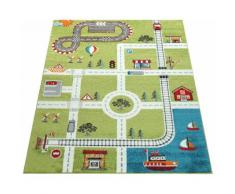 Kinderteppich ECE Straße 994 Paco Home rechteckig Höhe 14 mm maschinell gewebt, grün, grün
