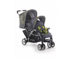 CHIC4BABY Geschwisterwagen "Duo grau/grün", grau, Kinder, grau-grün