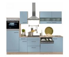 OPTIFIT Küchenzeile mit E-Geräten »Kalmar«, Breite 270 cm, blau, lichtblau