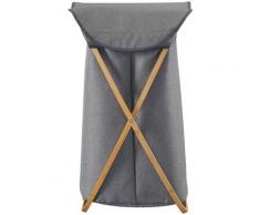 welltime Wäschekorb Costa Rica, 40 cm breit, Bambus grau Badmöbel