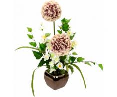 I.GE.A. Kunstblume Arrangement Allium, (1 St.), Topf aus Keramik lila Künstliche Zimmerpflanzen Kunstpflanzen Wohnaccessoires