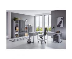 BMG Büro-Set Tabor Office 4, (Set, 8 St.) grau Arbeitszimmer Büro Made in Germany - Möbel