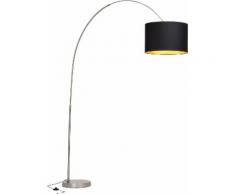 Guido Maria Kretschmer Home&Living,Bogenlampe, silberfarben, nickelfarben-schwarz-goldfarben