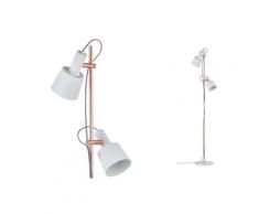 Paulmann LED Stehlampe Neordic Haldar Weiß/Kupfer, E14, 1 St. weiß Lampen und Leuchten Wohnzimmer Landhaus Charme