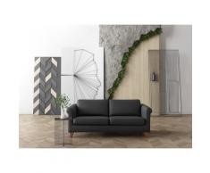 machalke 2,5-Sitzer amadeo, Ledersofa mit geschwungenen Armlehnen, Breite 180 cm schwarz Einzelsofas Sofas Couches Nachhaltige Möbel