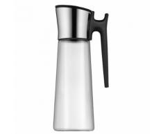 WMF Wasserkaraffe mit Griff 15l mit Kippdeckel Basic, schwarz, schwarz