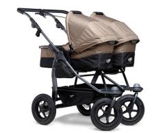 tfk Zwillings-Kombikinderwagen duo braun Kinder Geschwisterwagen Kinderwagen Buggies