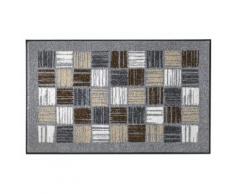 heine home Fußmatte waschbar, grau, grau/braun