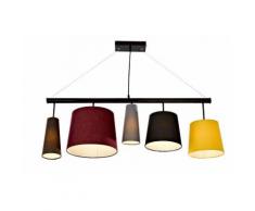KARE Design Pendelleuchte mit verschiedenen Leuchtenschirmen, bunt, Neutral, bunt