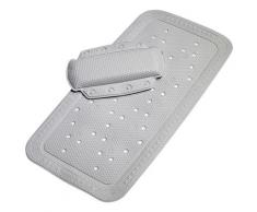 Kleine Wolke Wanneneinlage Calypso, (Set, 2 tlg.), Badewannenkissen silberfarben Badewanneneinlagen Badaccessoires Badmöbel