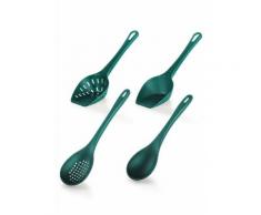 Genius Kochbesteck-Set, (4-tlg.) grün Kochbesteck Besteck Messer Haushaltswaren Kochbesteck-Sets