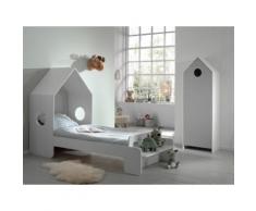 Vipack Jugendzimmer-Set Casami, (Set, 2 St.), Bett in Breiten grau Kinder Kindermöbel Nachhaltige Möbel