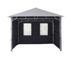 Tepro Pavillonseitenteile, (Set bestehend aus 1 Seitenteil geschlossen, mit 2 Fenstern), passend für Pavillon Lehua und Waya blau Pavillons Garten Balkon Pavillonseitenteile