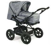CHIC4BABY Kombi-Kinderwagen Viva jeans blue grau Kinder Kombikinderwagen Kinderwagen Buggies