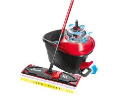 Vileda Bodenwischer-Set Ultramat XL Turbo Box, ideal für große Flächen, (Stiel, extragroßem Wischbezug, Powerschleuder und Fußpeda) bunt Wischer Reinigungsgeräte Küche Ordnung
