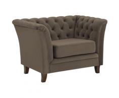 Home affaire Chesterfield-Sessel Dover, passend zur Dover -Serie mit aufwändiger Knopfheftung und losem Kissen braun Wohnzimmer Affaire
