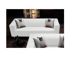COLLECTION AB 3-Sitzer, mit 2 lustigen Hunde-Zierkissen, frei im Raum stellbar weiß 3-Sitzer Sofas Einzelsofas Couches