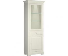 SELVA Vitrine Constantia Modell 7509/7510 wahlweise mit oder ohne Beleuchtung, beige, elfenbeinfarbig