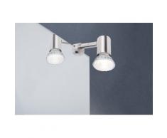 Paulmann Spiegelleuchte Galeria LED Simplo Eisen gebürstet 5,3W GU10, 1 St. silberfarben LED-Lampen LED-Leuchten SOFORT LIEFERBARE Lampen Leuchten