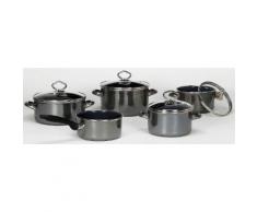 Krüger Topf-Set Neapel (Set, 9-tlg.) grau Topfsets Töpfe Haushaltswaren Topf
