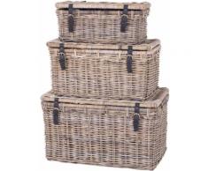 Homexperts Truhe (1 Stück Im Set 54929718 sind 3 Truhen erhalten), grau, grau