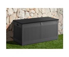 garten gut Auflagenbox, 270 Liter grau Garten- Kissenboxen Gartenmöbel Gartendeko Auflagenbox