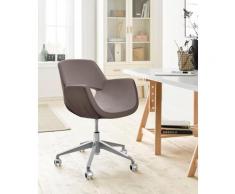 andas Drehstuhl Chiara, mit Gasdruckfeder und Rollen braun Drehstühle Bürostühle Büromöbel
