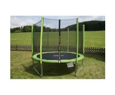 STAMM SPORTS Gartentrampolin Ø 244cm (2-tlg), grün, Neutral, schwarz - grün