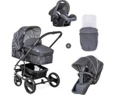 Hauck Kombi-Kinderwagen Pacific 4 Shop N Drive, Melange Charcoal, 25 kg, mit Babyschale; Kinderwagen grau Kinder Kombikinderwagen Buggies