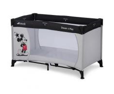 Hauck Baby-Reisebett Dream N Play - Mickey Stars, inkl. Transporttasche grau Baby Reisebetten Babybetten Babymöbel