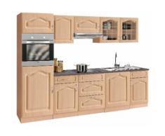 wiho Küchen Küchenzeile Linz, mit E-Geräten, Breite 280 cm EEK C beige Küchenzeilen Geräten -blöcke Küchenmöbel Arbeitsmöbel-Sets