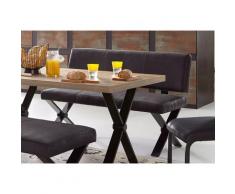 Homexperts Sitzbank Colt, mit Rückenlehne, Breite 140 oder 160 cm, Microfaserbezug in Vintage-Optik grau Polsterbänke Sitzbänke Stühle